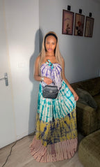 Robe dos nue double coton